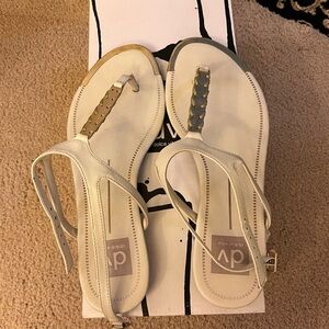 White dolce vita sandals